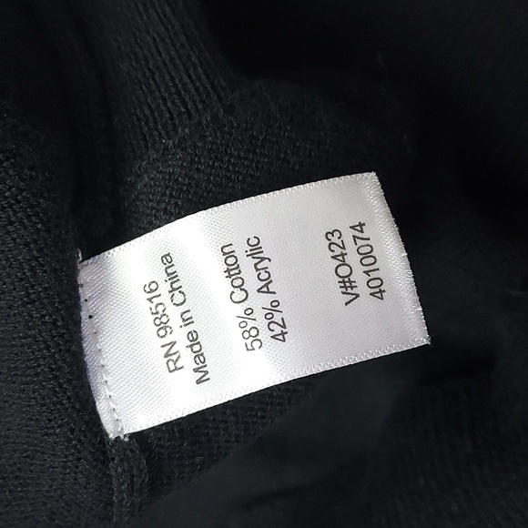 NEW Coldwater Creek Women's Sweater Cowl Neck Black Size Petite Large - Picture 14 of 14